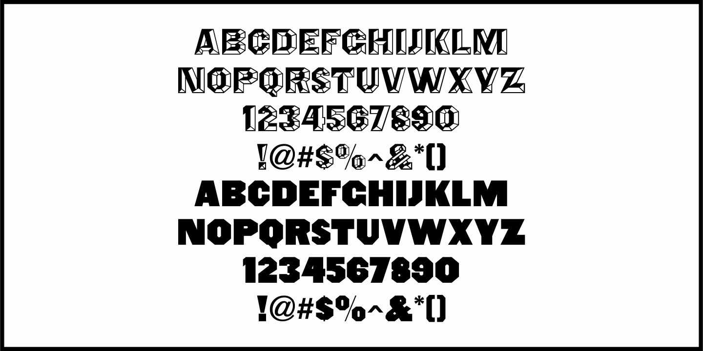 Octagonist Font Poster #1