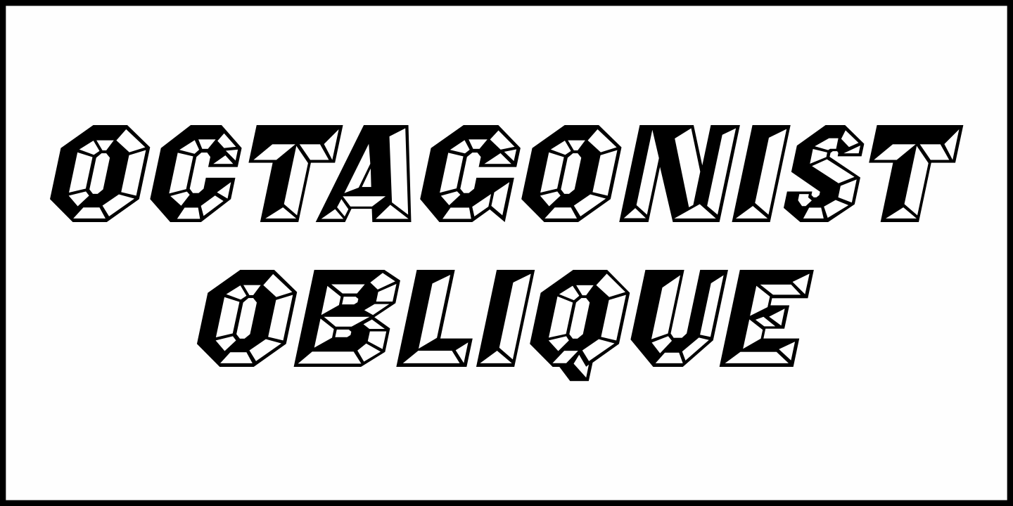 Octagonist Font Poster #1