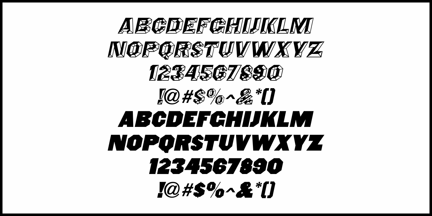 Octagonist Font Poster #1