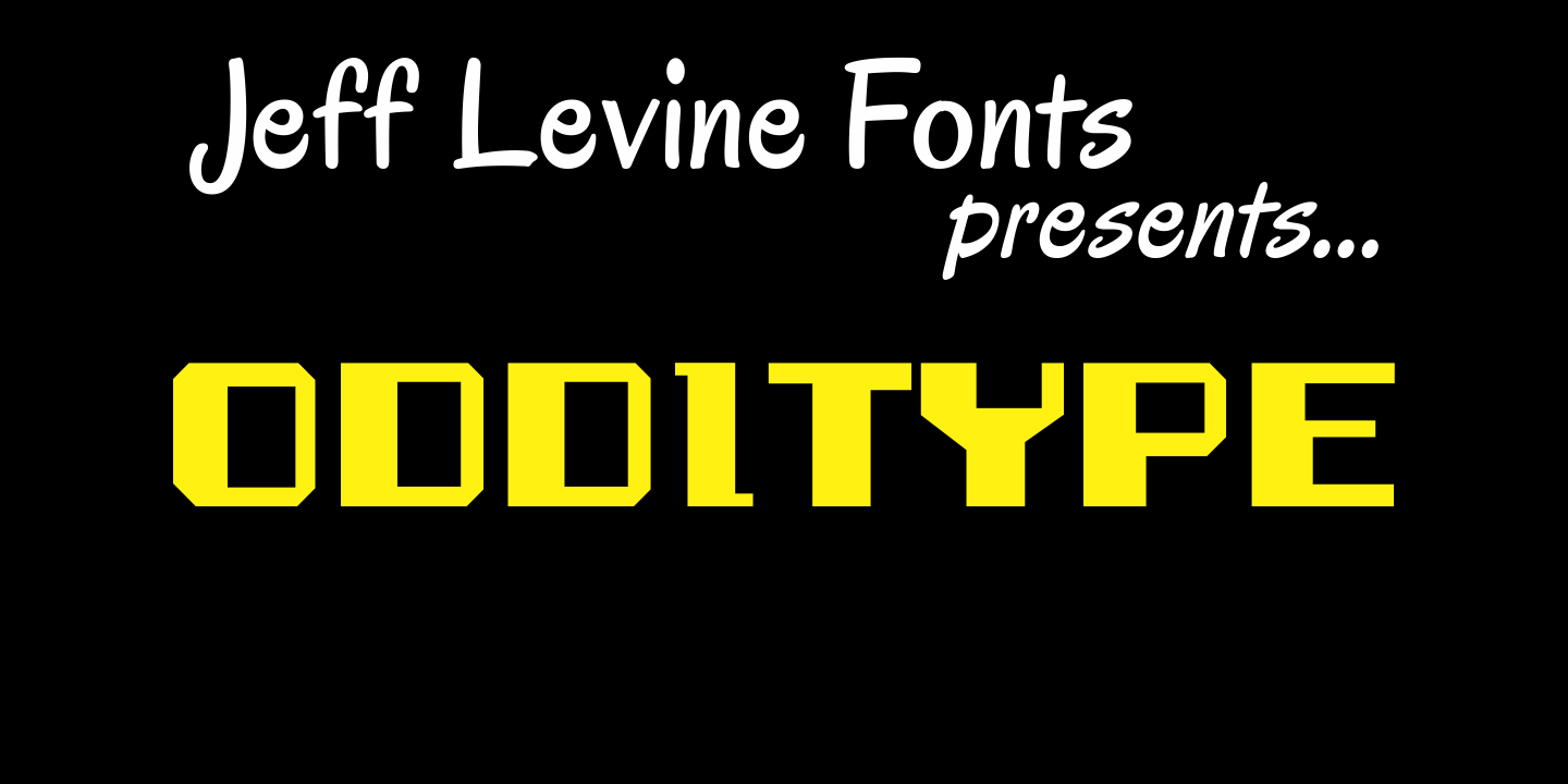 Odditype Font Family Poster
