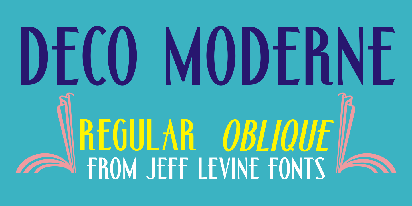 Deco Moderne Font Family Poster