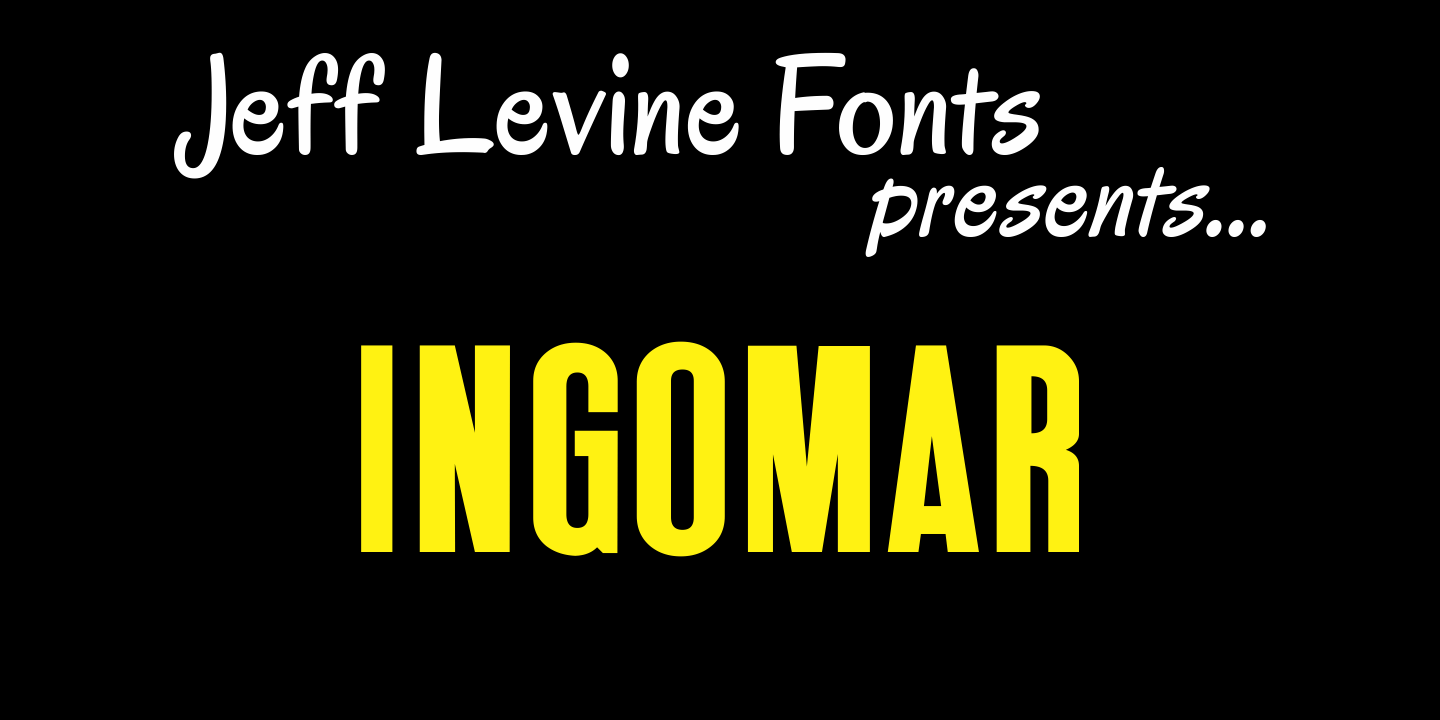 Ingomar Font Poster #1