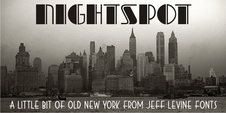 Nightspot Font Poster #1