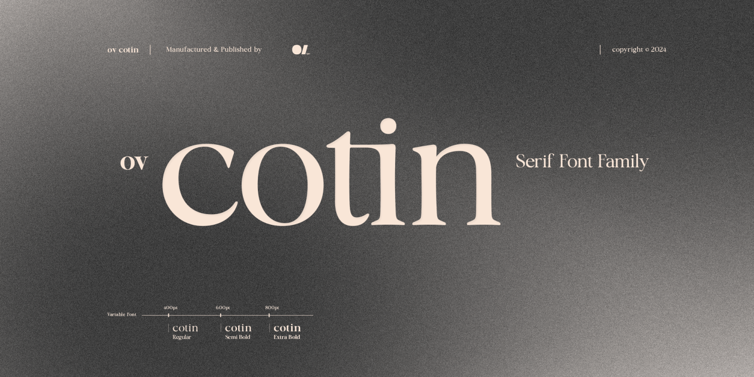 OV Cotin Font Poster #1