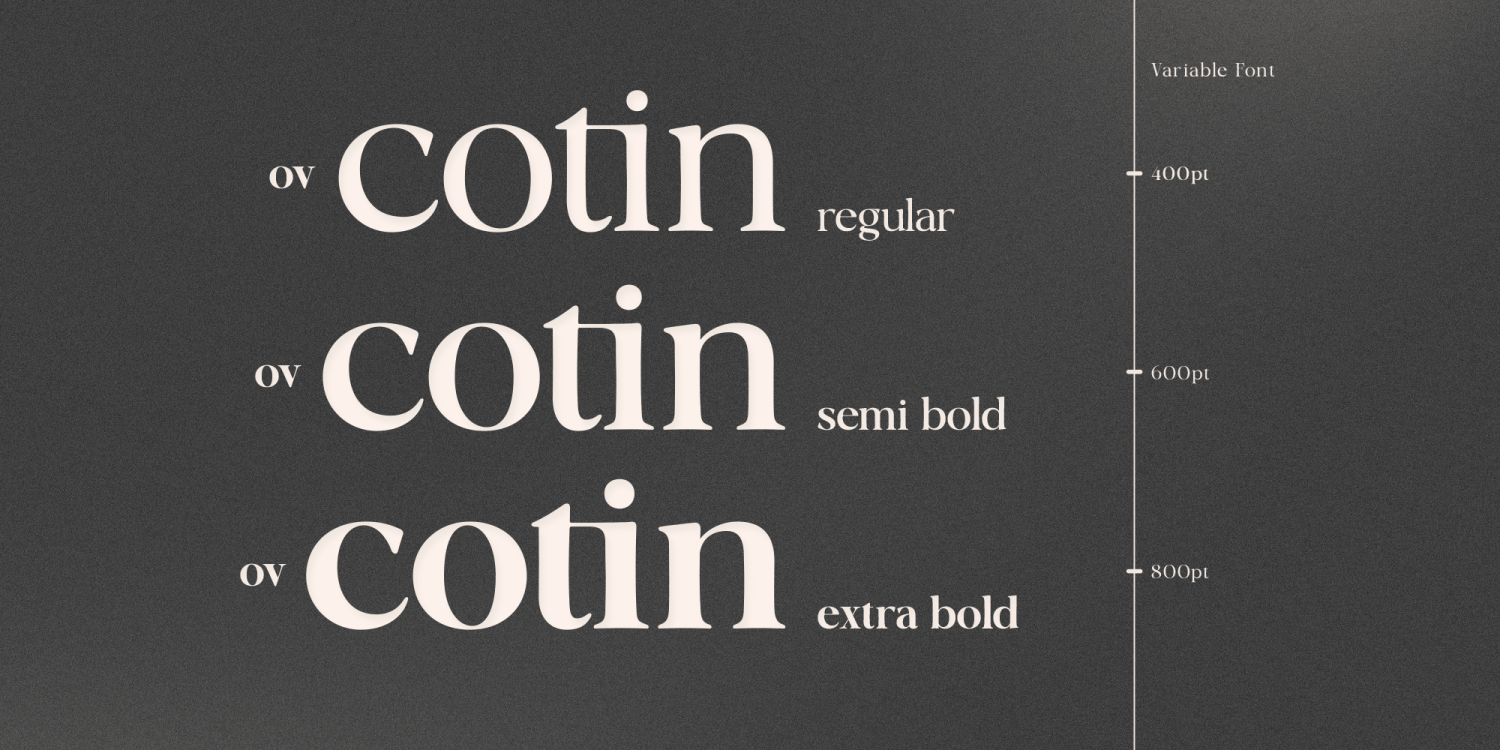 OV Cotin Font Poster #1
