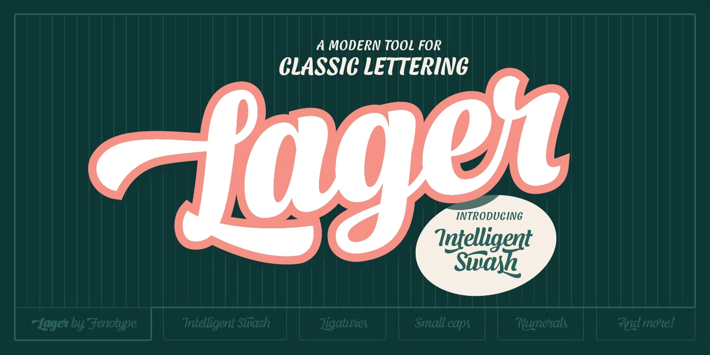 Lager Font Family Poster
