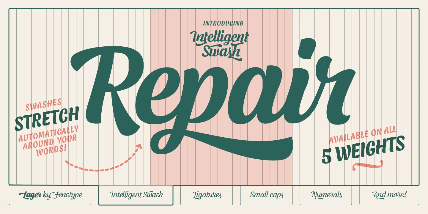 Lager Font Poster #1