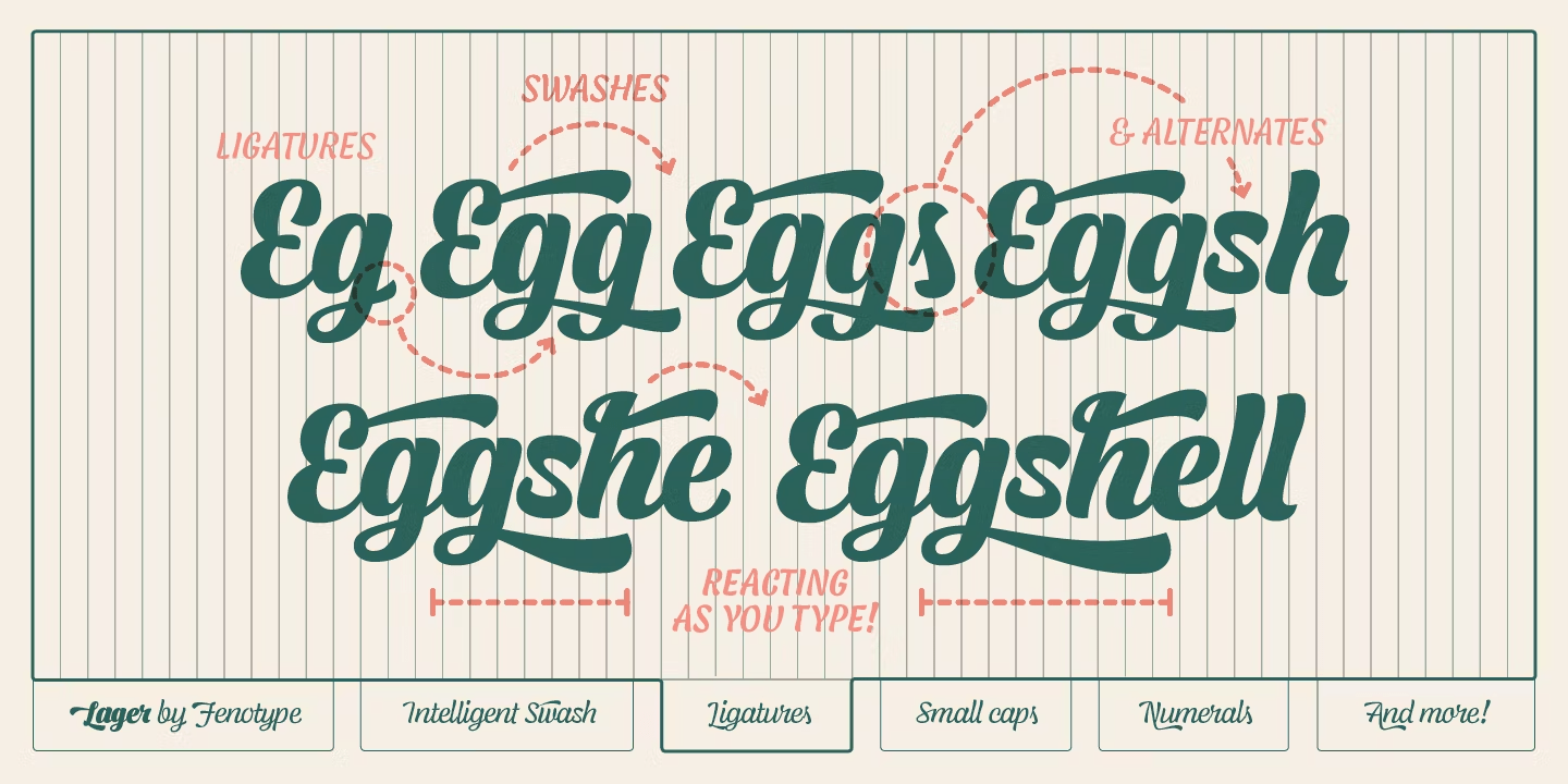 Lager Font Poster #1