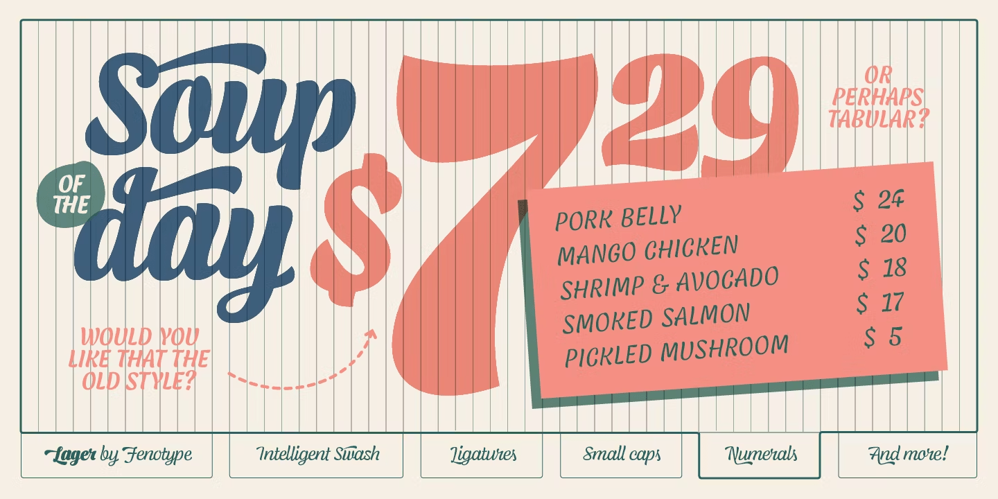 Lager Font Poster #1