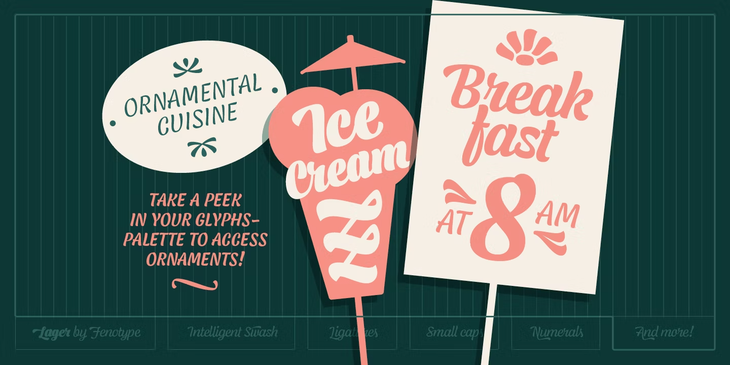 Lager Font Poster #1