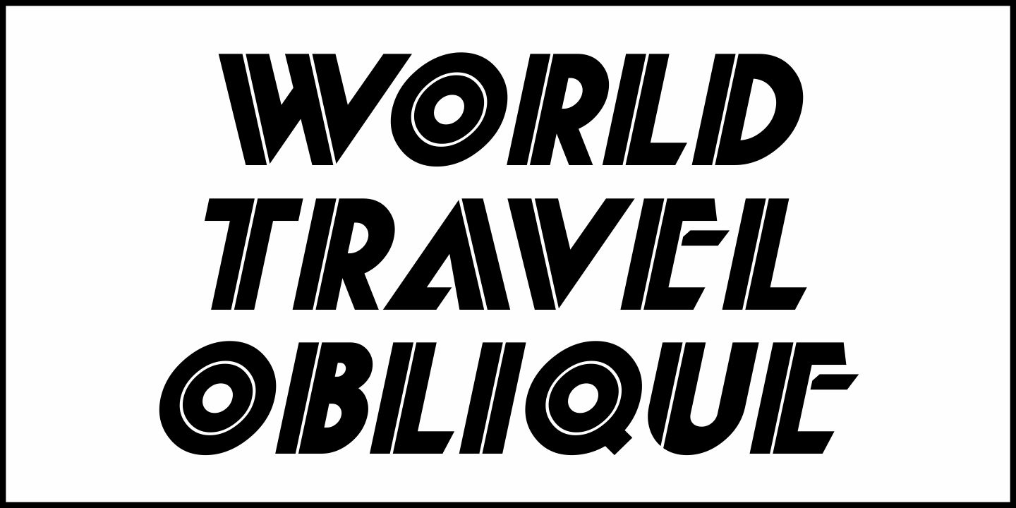 World Travel Font Poster #4