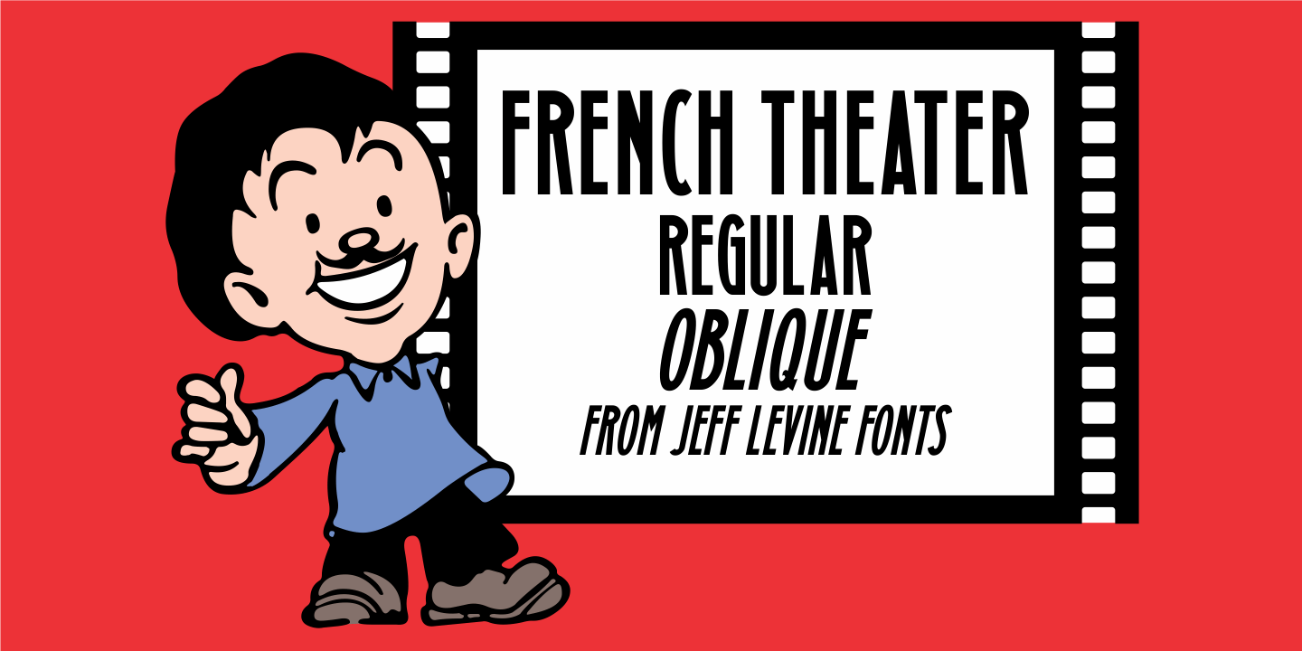 French Theater Font Poster #1
