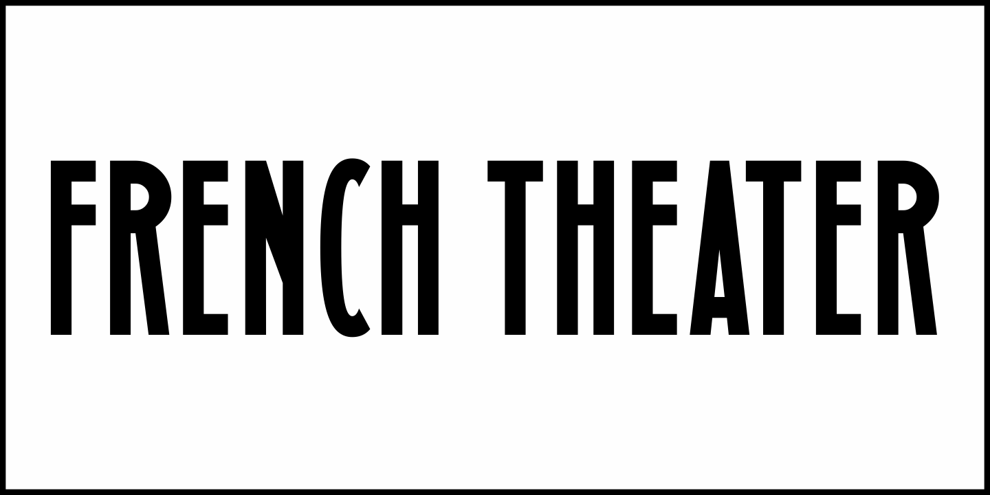 French Theater Font Poster #2