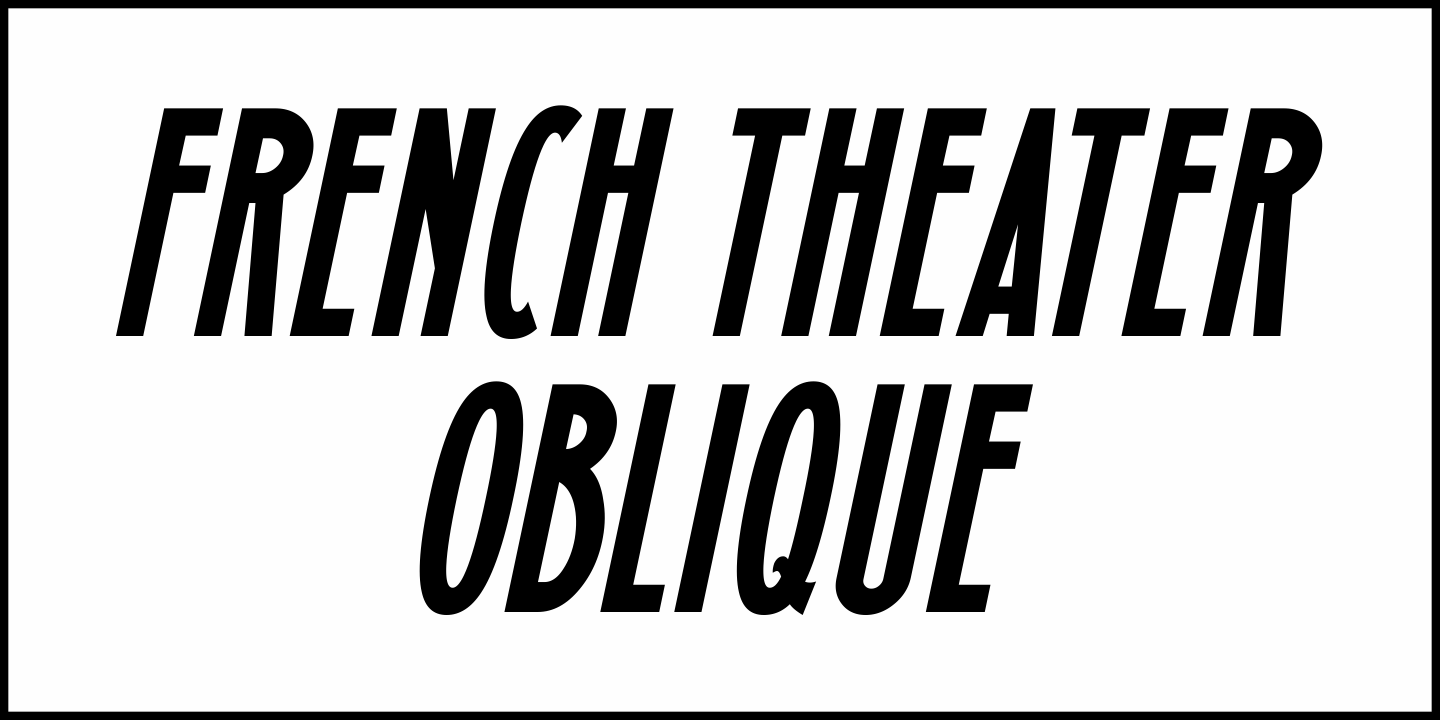 French Theater Font Poster #4