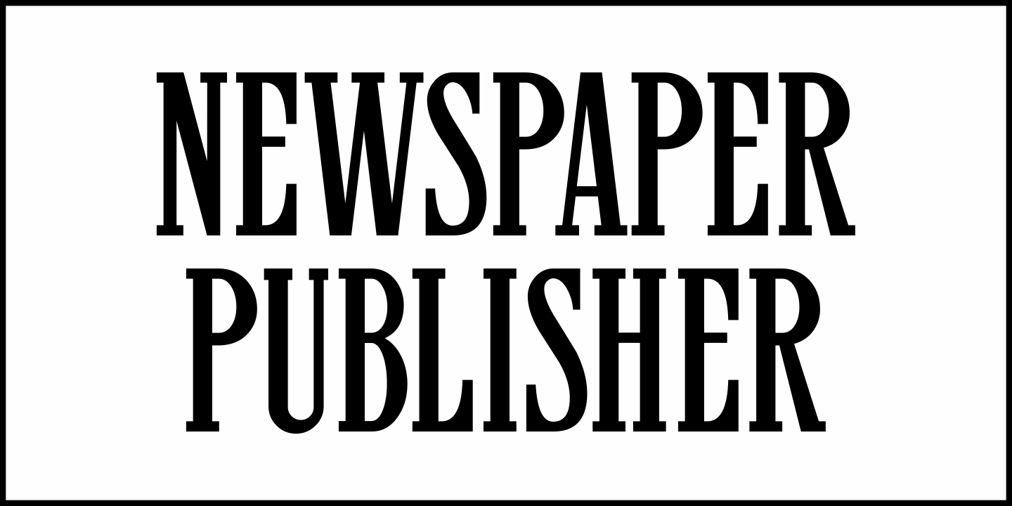 Newspaper Publisher Font Poster #1