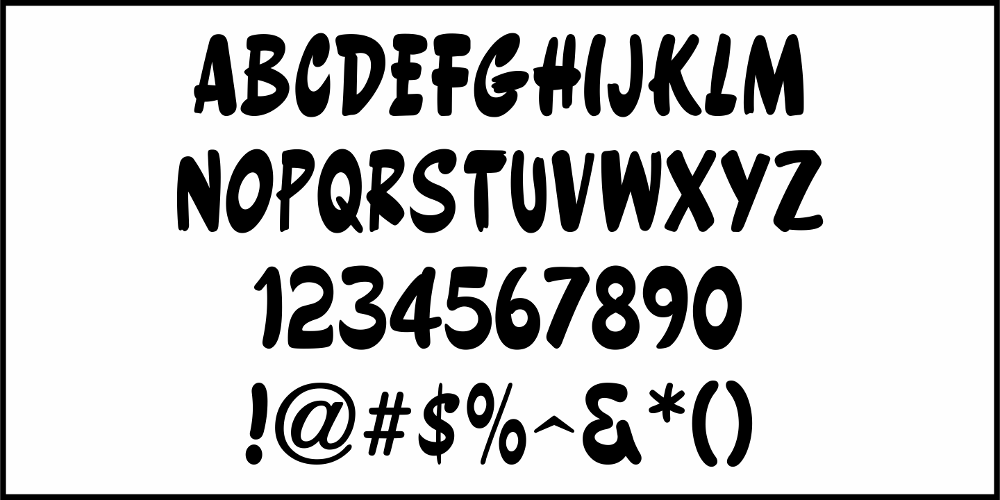 Comedy Team Font Poster #3