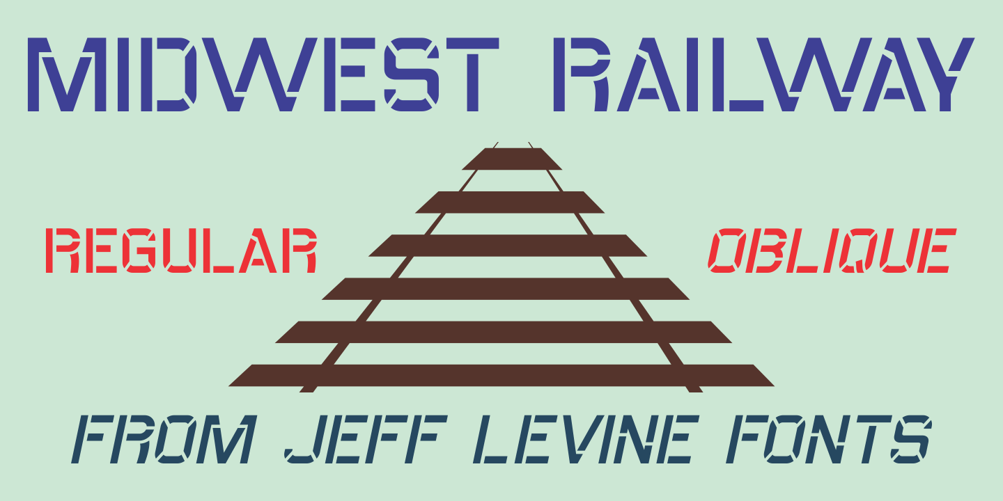 Midwest Railway Font Poster #1