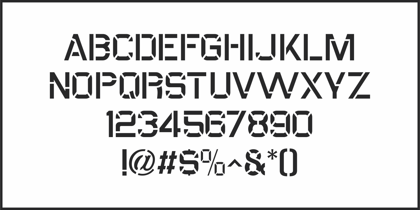 Midwest Railway Font Poster #1