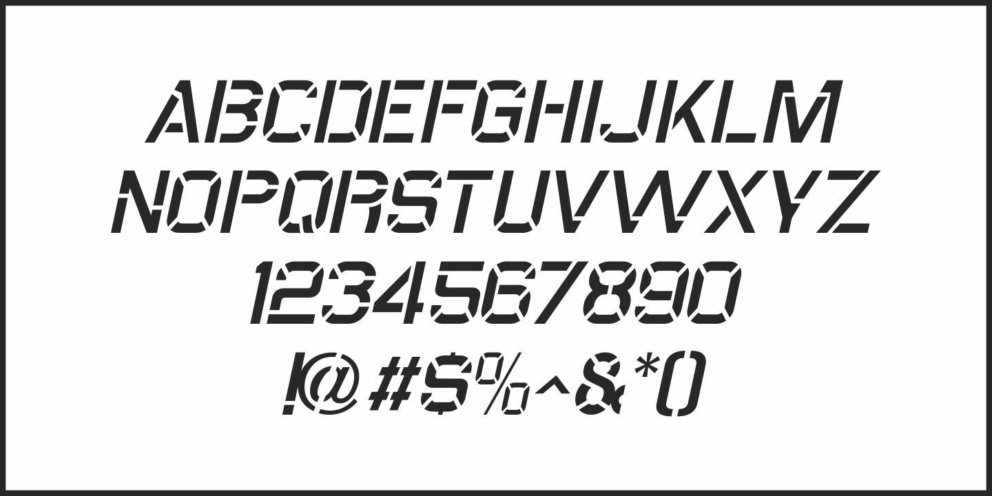 Midwest Railway Font Poster #1