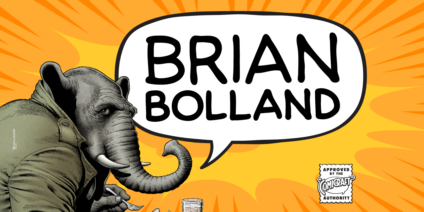 Brian Bolland Font Poster