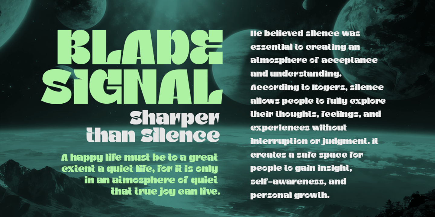 Night Mode Bold Font Poster #3