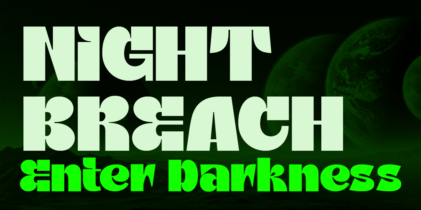 Night Mode Bold Font Poster #6