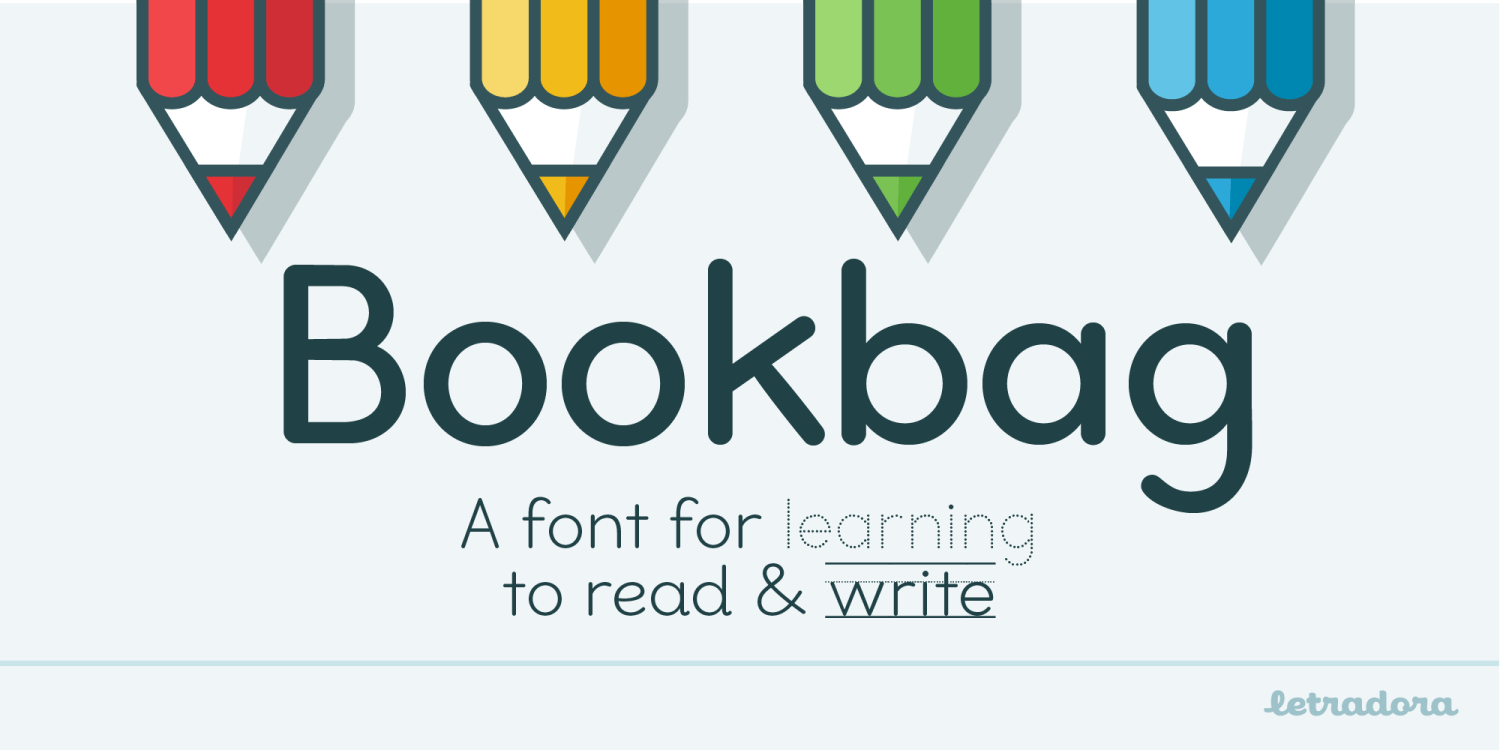 Bookbag Font Poster #1