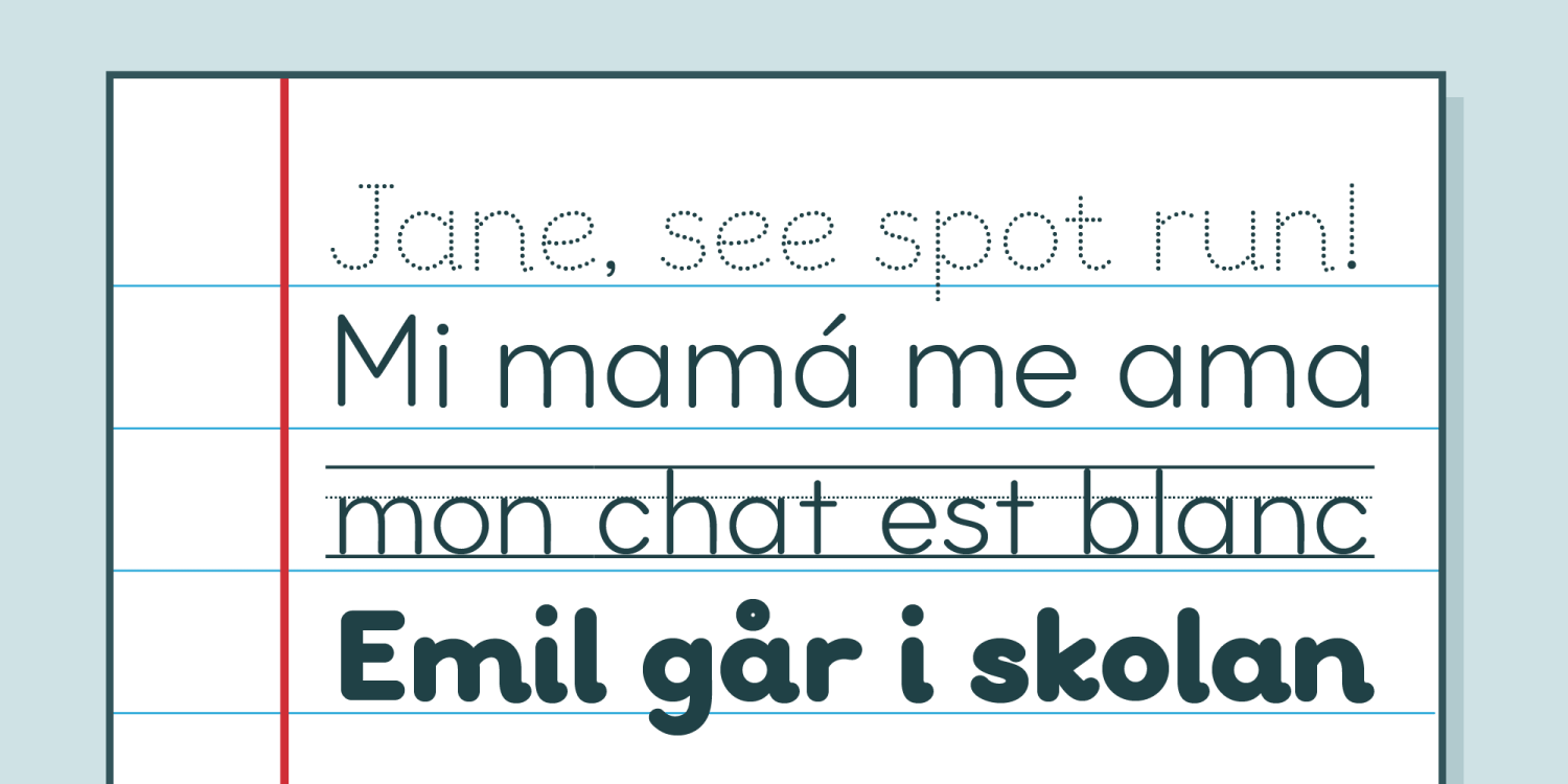 Bookbag Font Poster #1