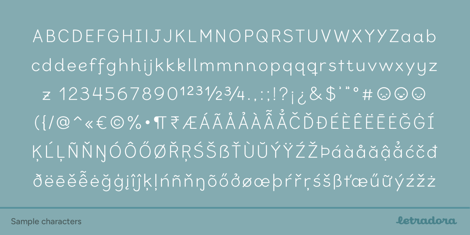 Bookbag Font Poster #1