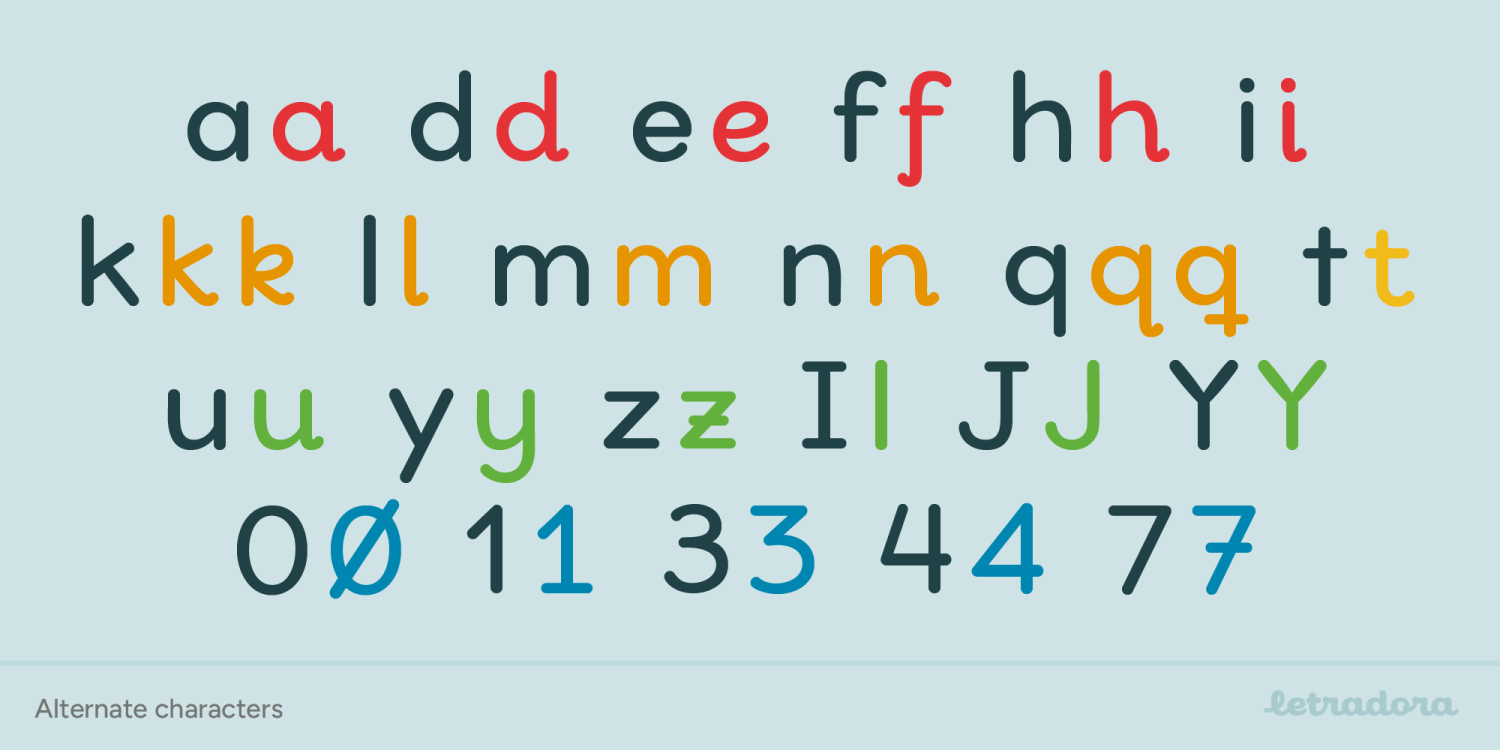 Bookbag Font Poster #1