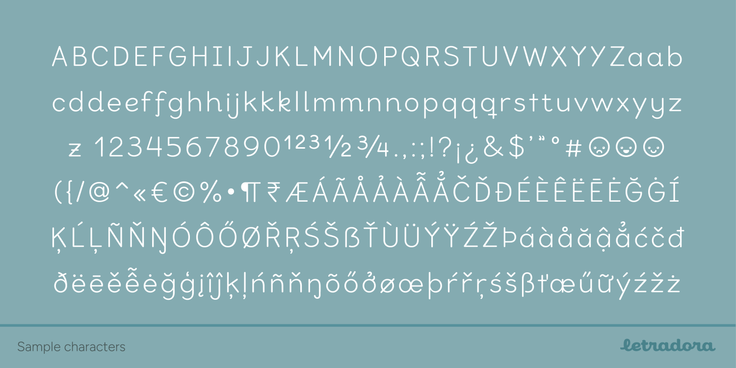 Bookbag Font Poster #9