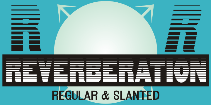 Reverberation Font Family Poster