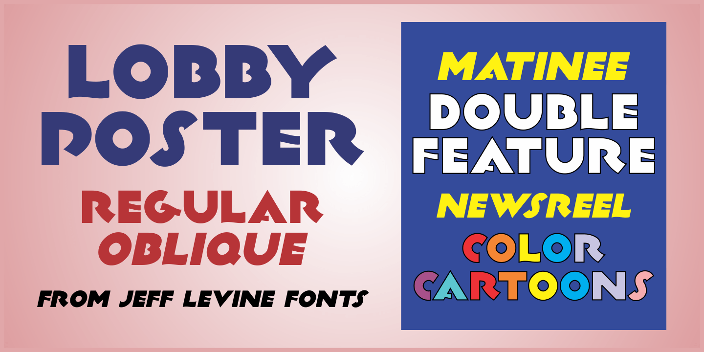 Lobby Poster Font Poster #1