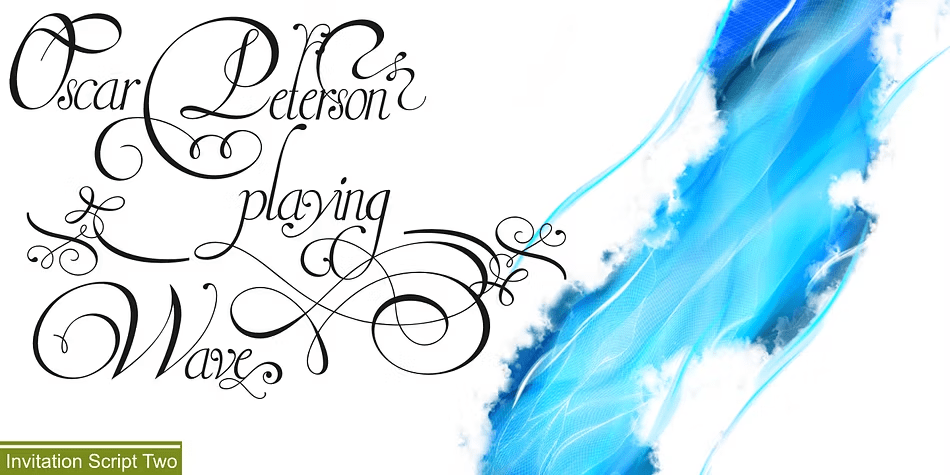 Invitation Script Font Poster #1