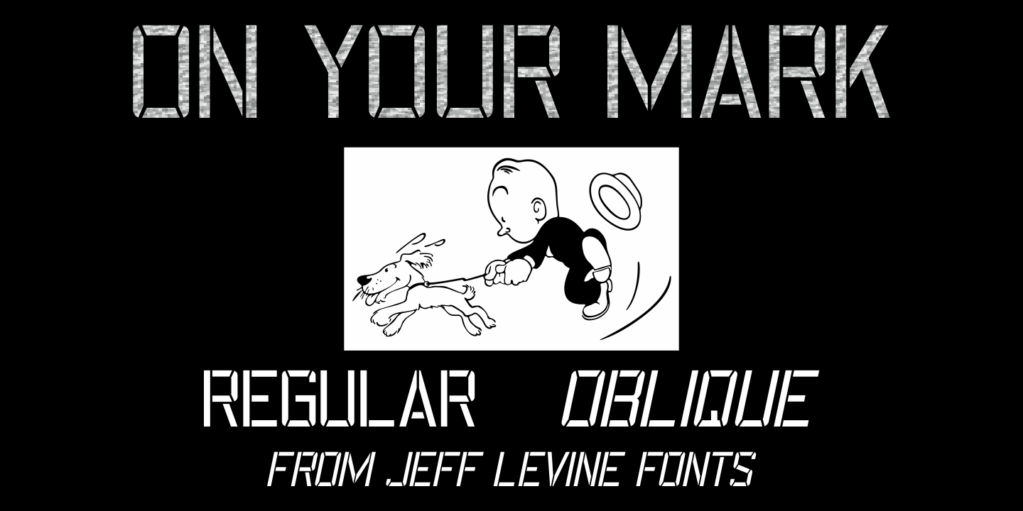 On Your Mark Font Family Poster