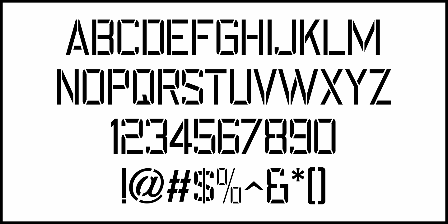 On Your Mark Font Poster #1