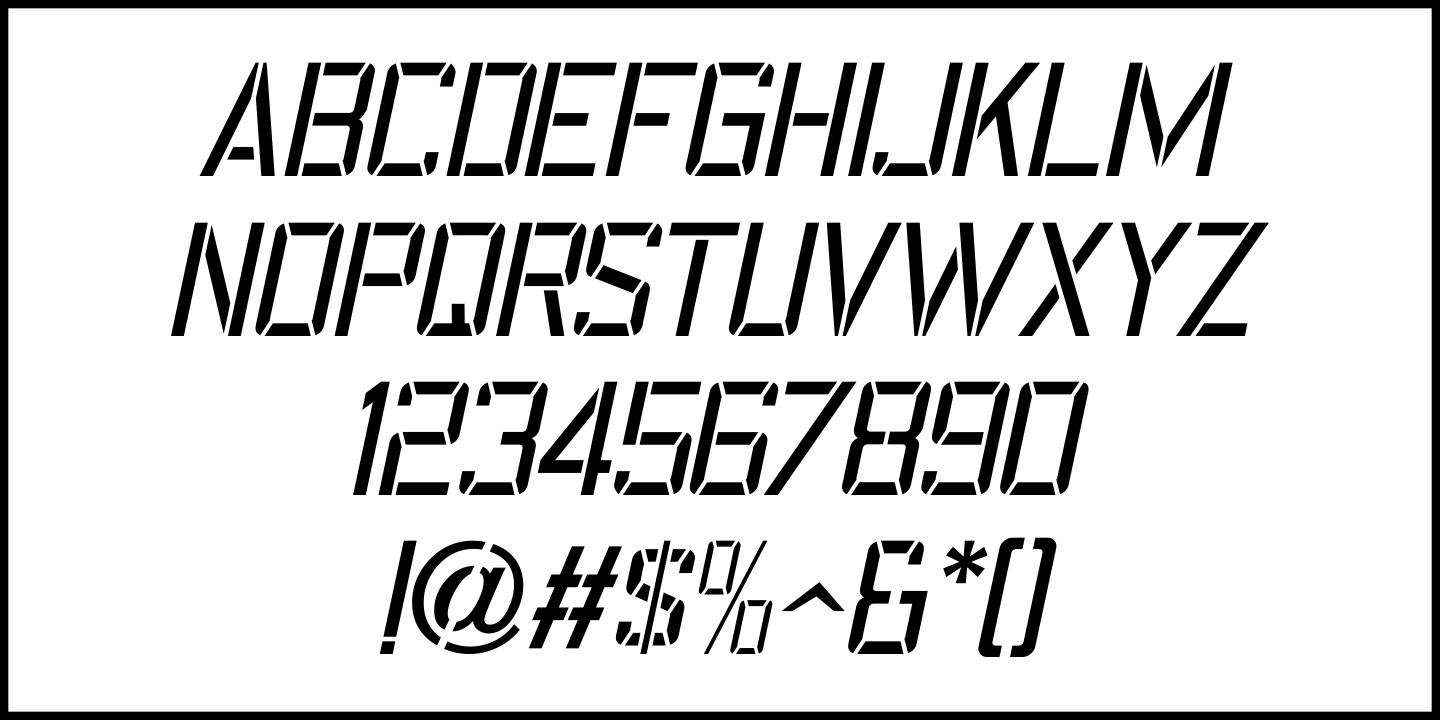 On Your Mark Font Poster #1
