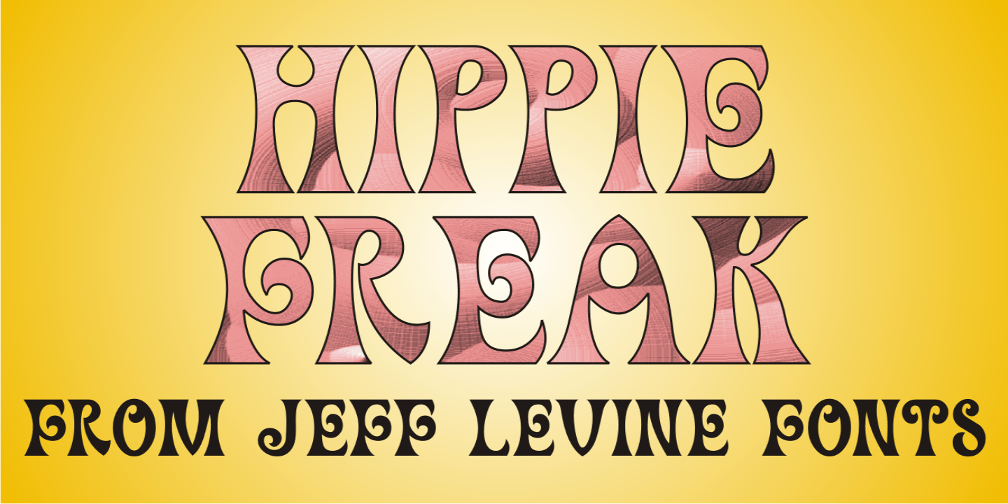 Hippie Freak Font Poster #1