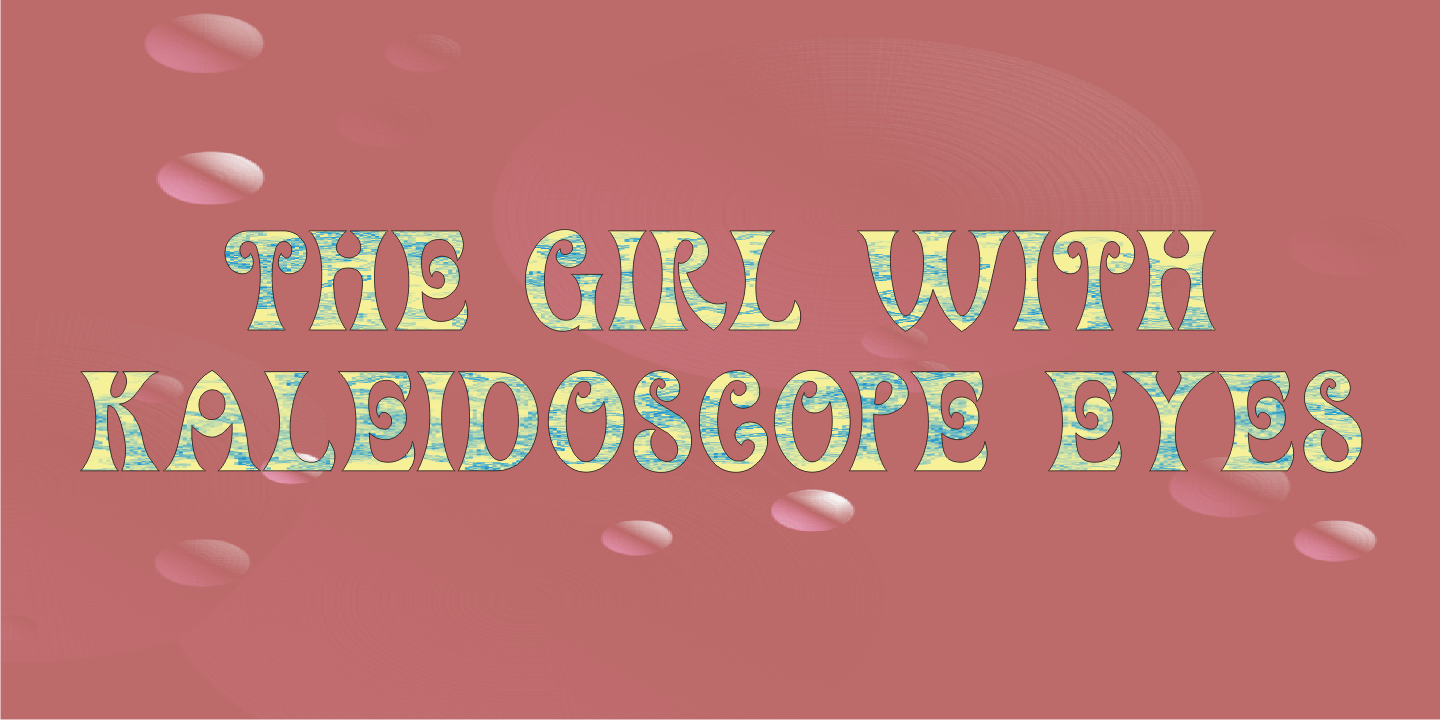 Hippie Freak Font Poster #2