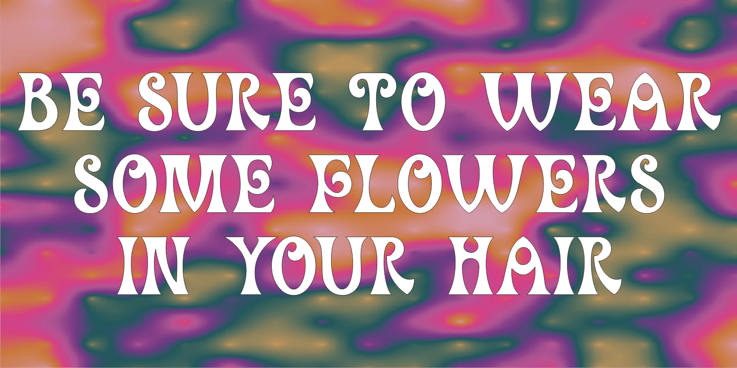 Hippie Freak Font Poster #3