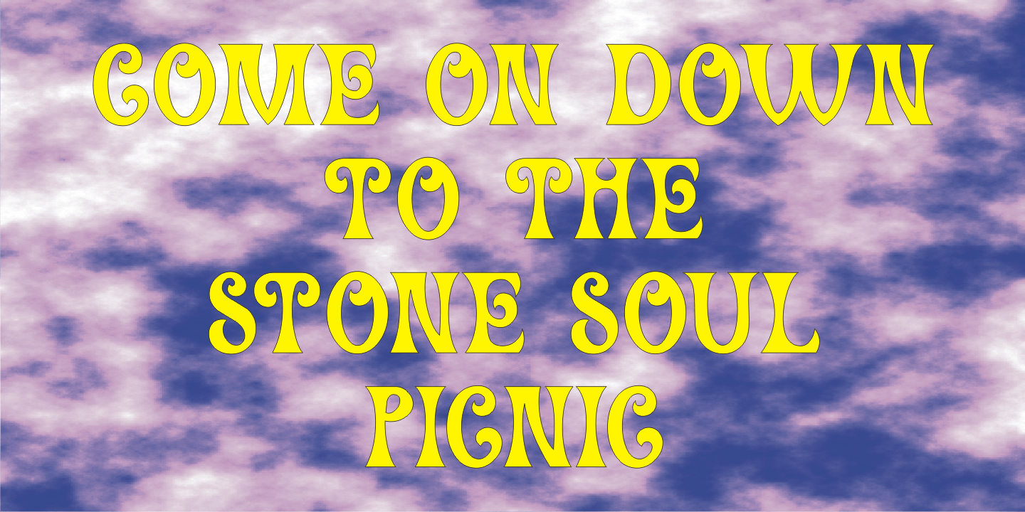 Hippie Freak Font Poster #4