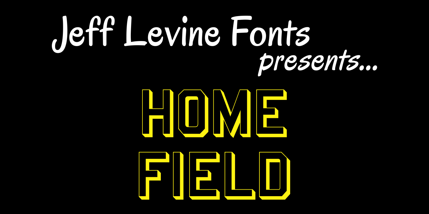 Home Field Font Poster