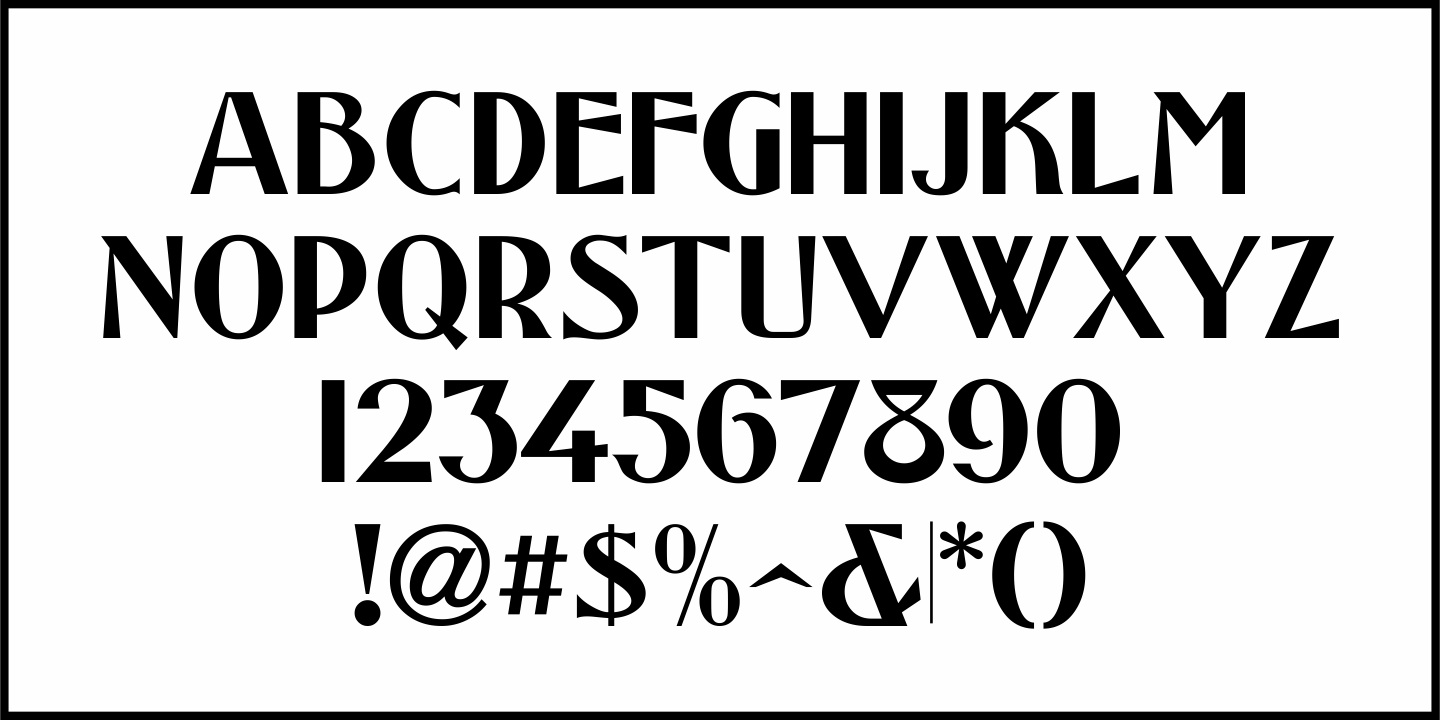 Price Card Nouveau Font Poster #1