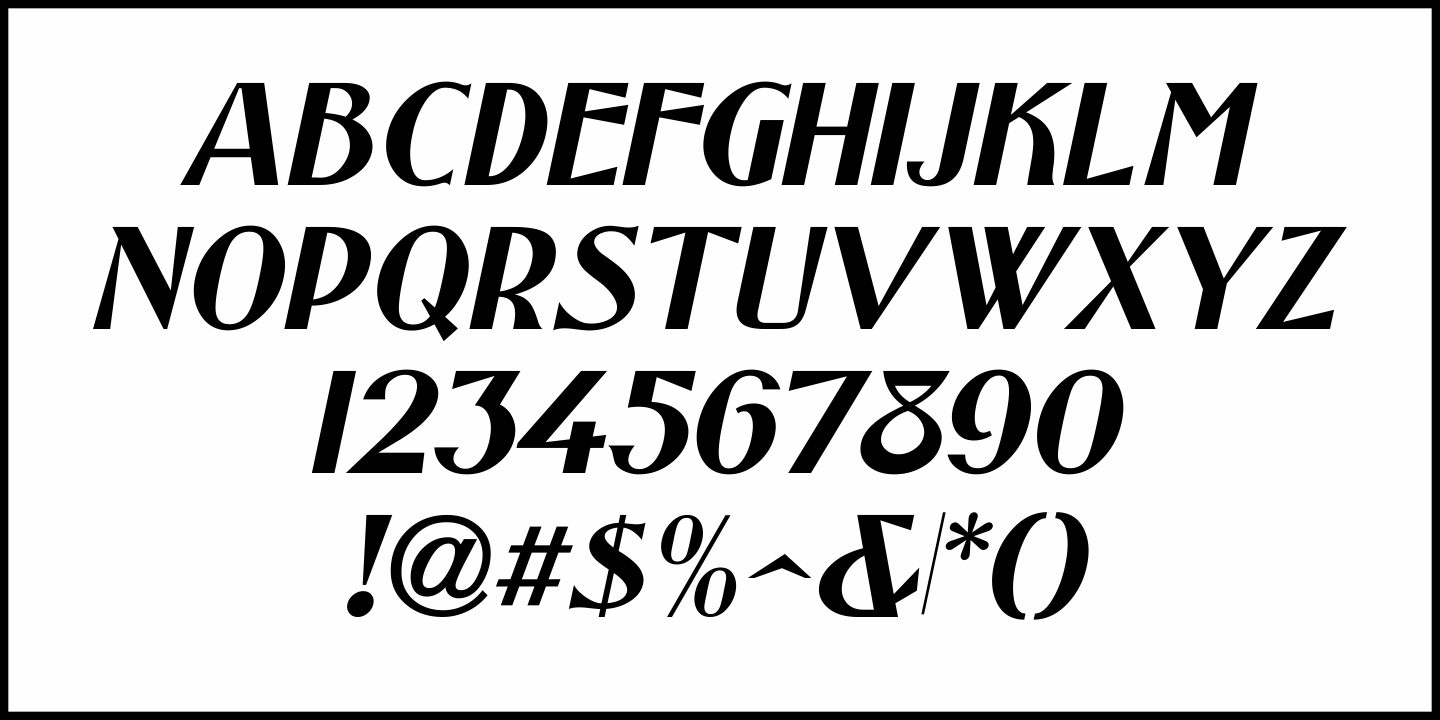 Price Card Nouveau Font Poster #1