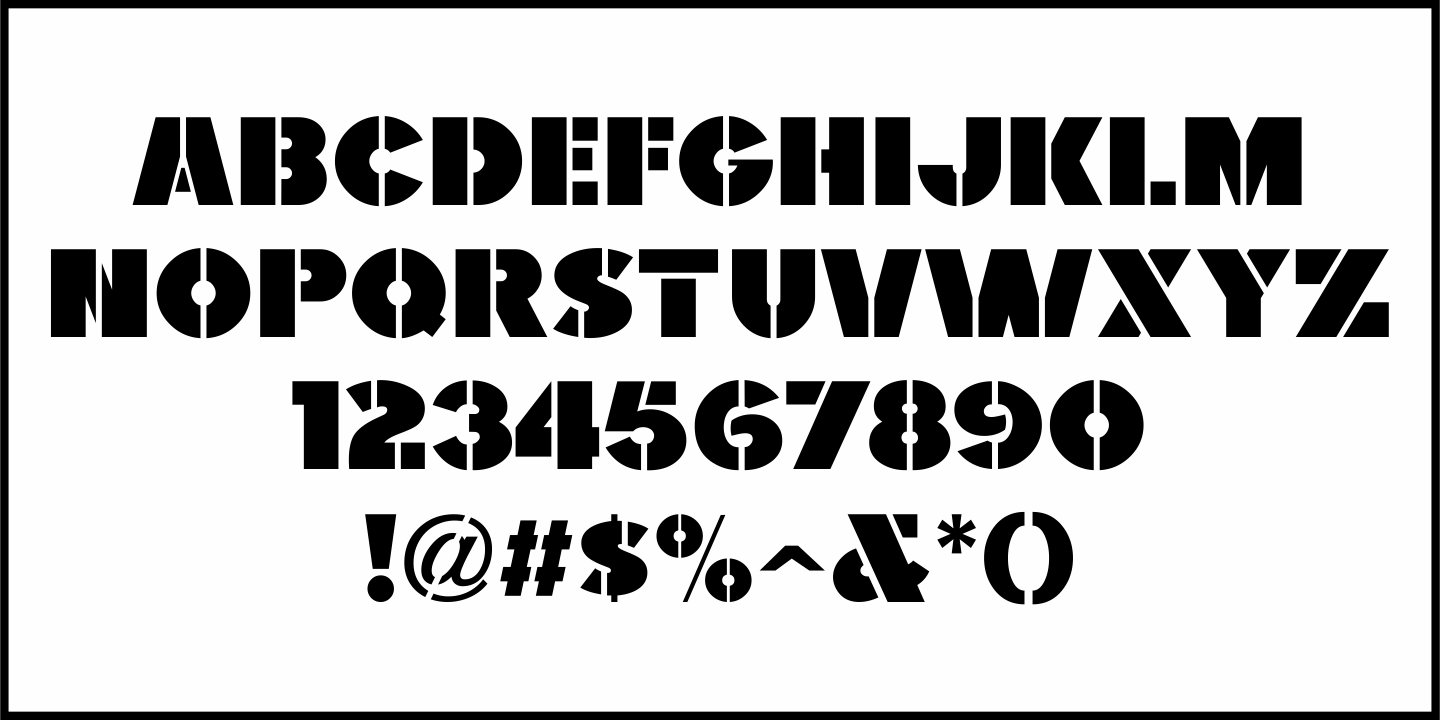 Imported Goods Font Poster #1