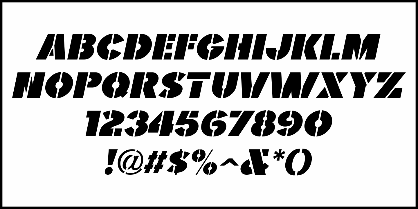 Imported Goods Font Poster #1
