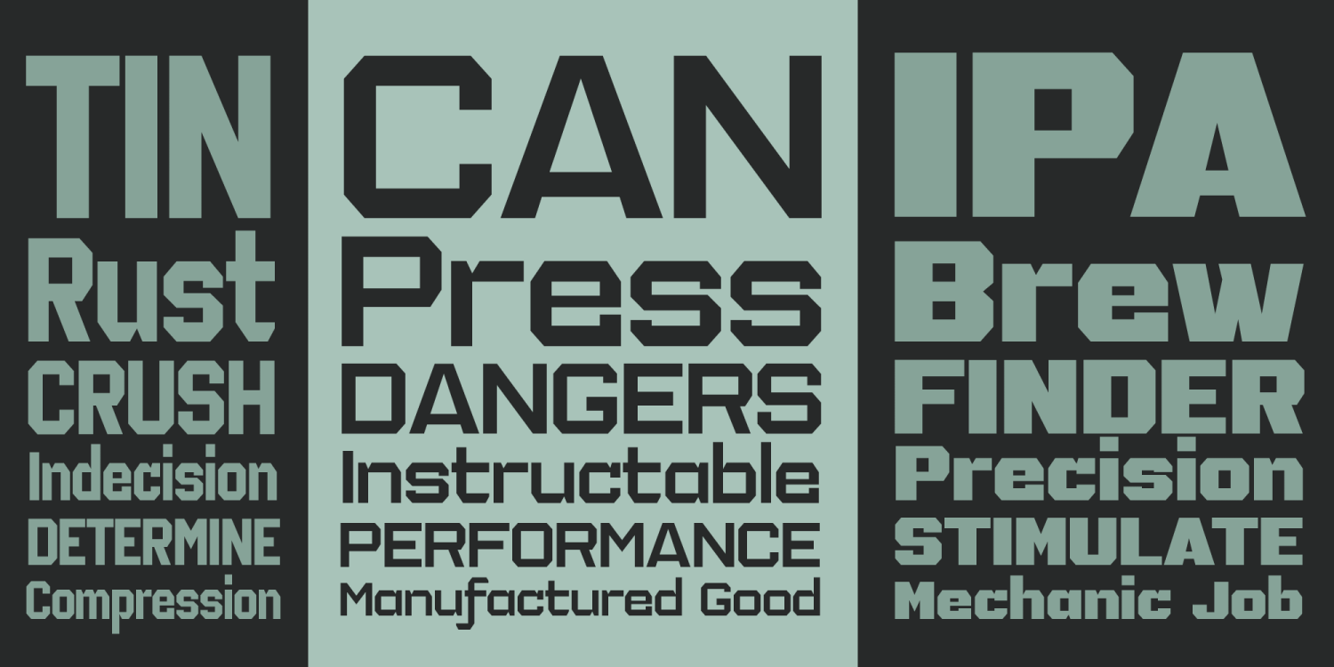 IronOn Font Poster #1