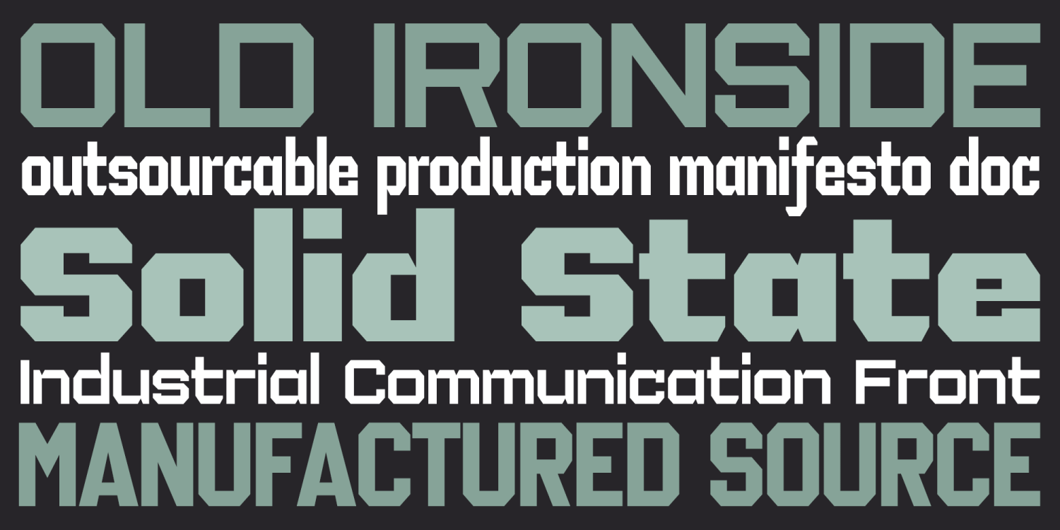 IronOn Font Poster #1