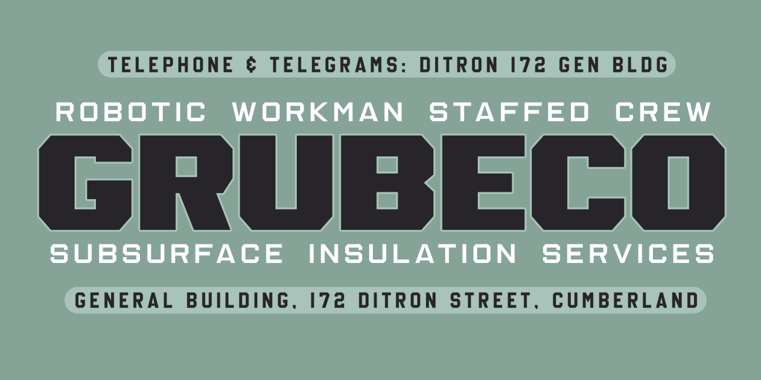 IronOn Font Poster #1