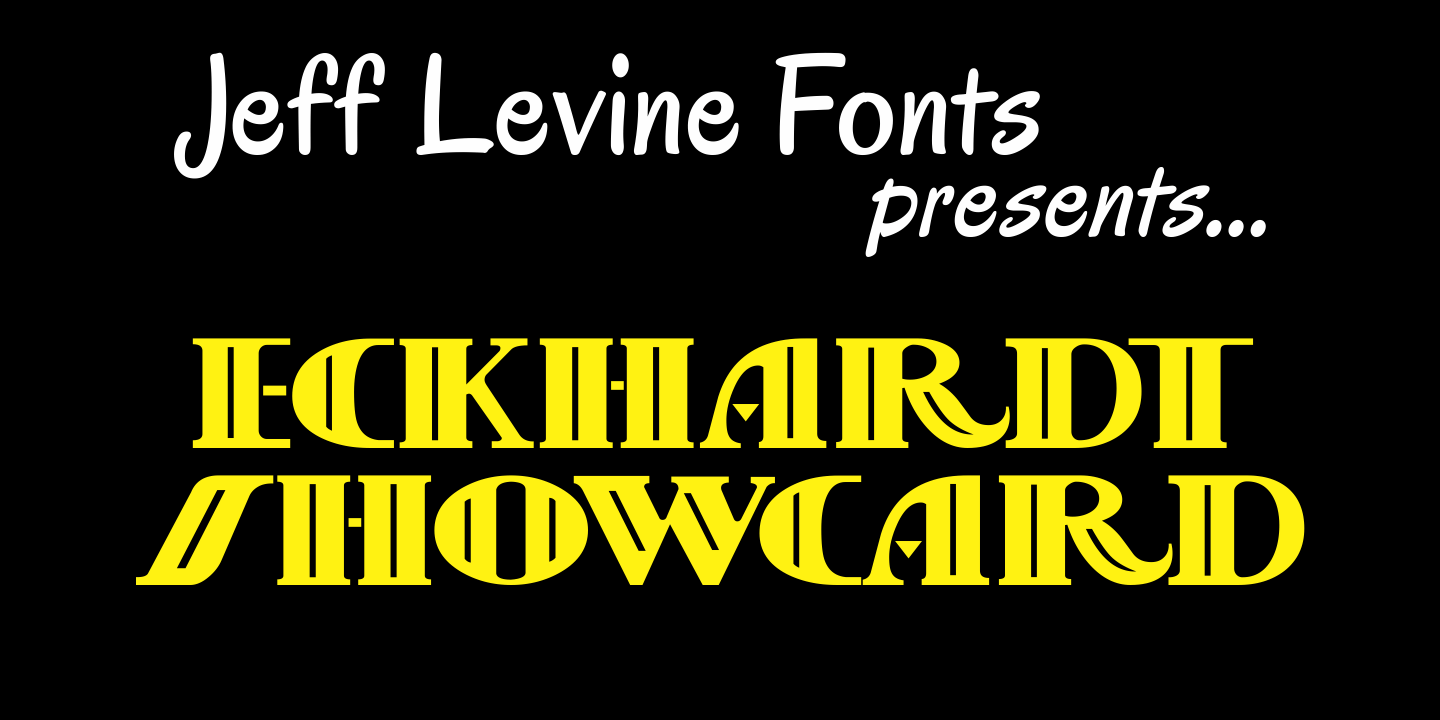 Eckhardt Showcard Font Poster #1